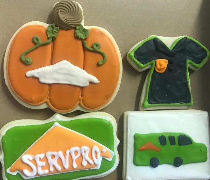 Happy Halloween - image of SERVPRO themed cookies